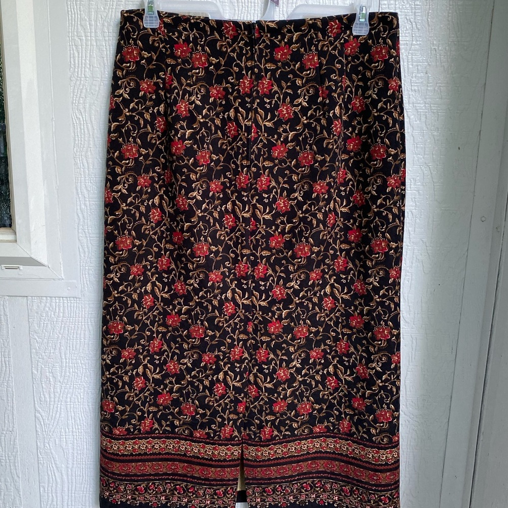 Briggs New York Women's A-Line Midi Skirt With Slit Size 16 - Picture 16 of 16